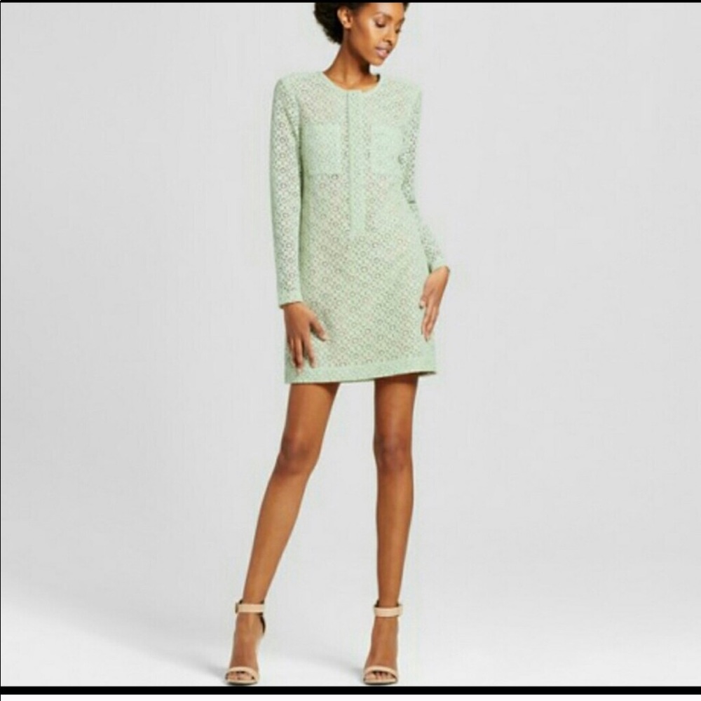 Victoria Beckham for target lace green dress